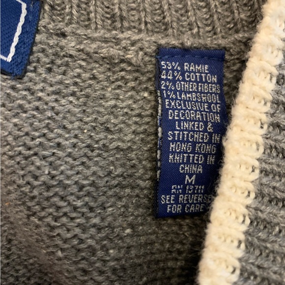 Vintage KAREN SCOTT grey bear skater Sweater Vest fun Kitchy heart Applique - Picture 8 of 8